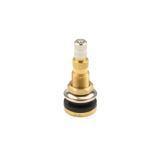 Allstar Performance Valve Stem - Fast-Flow - Bolt On - 5/8 in Rim Hole - Brass - Natural - Each