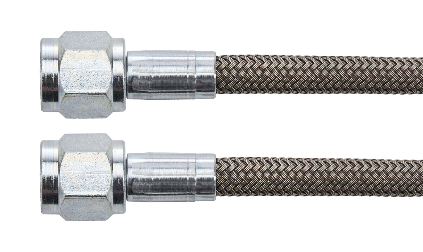 Allstar Performance AN Hose Assembly - 36 in Long - 4 AN Hose - 4 AN Straight Female to 4 AN Straight Female - Braided