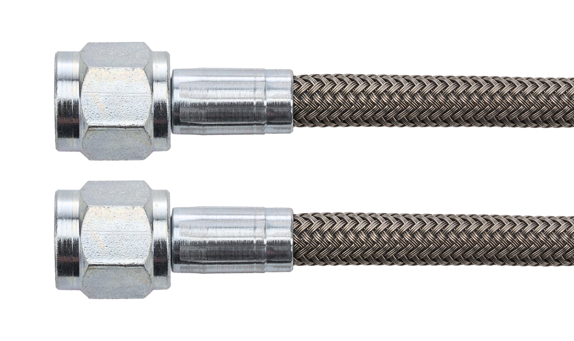 Allstar Performance AN Hose Assembly - 36 in Long - 4 AN Hose - 4 AN Straight Female to 4 AN Straight Female - Braided