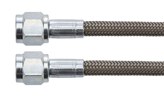 Allstar Performance AN Hose Assembly - 36 in Long - 4 AN Hose - 4 AN Straight Female to 4 AN Straight Female - Braided