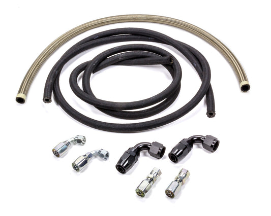 Allstar Performance Power Steering Hose Kit - Hose Ends - Bell Housing Mounted Pump - Rack and Pinion - Kit
