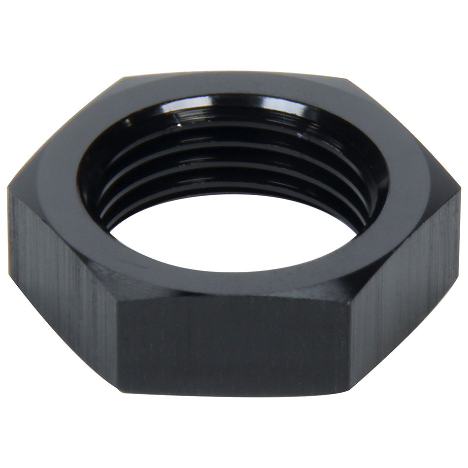 Allstar Performance Bulkhead Fitting Nut - 20 AN - Aluminum - Black Anodized - Each