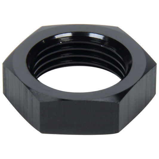 Allstar Performance Bulkhead Fitting Nut - 20 AN - Aluminum - Black Anodized - Each
