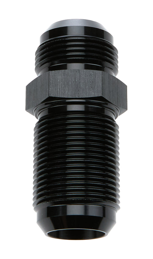 Allstar Performance Fitting - Bulkhead - Straight - 20 AN Male to 20 AN Male Bulkhead - Aluminum - Black Anodized - Each