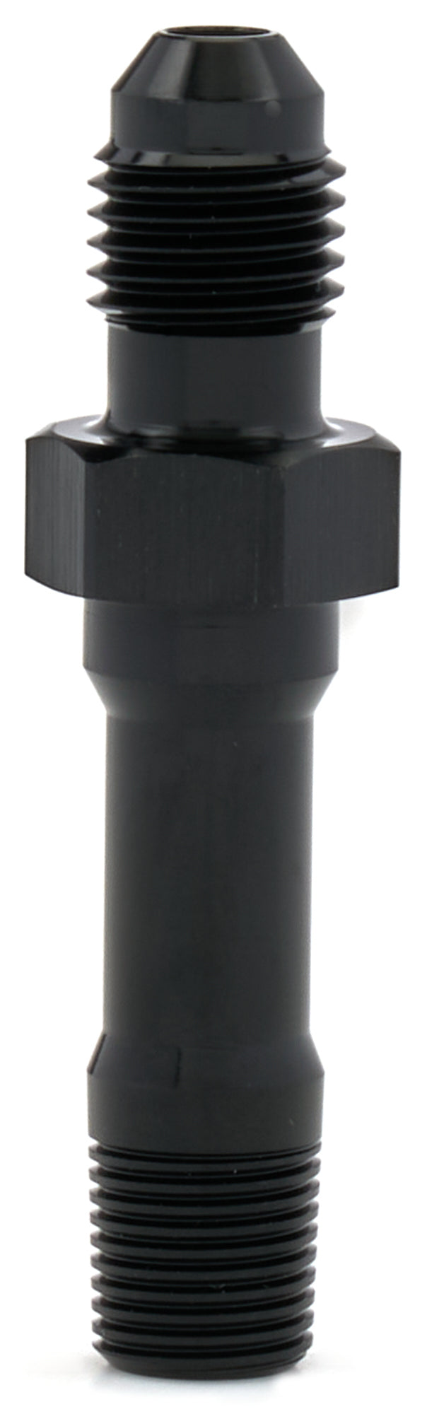Allstar Performance Fitting - Adapter - Straight - 4 AN Male to 1/8 in NPT Male - Aluminum - Black Anodized - Each
