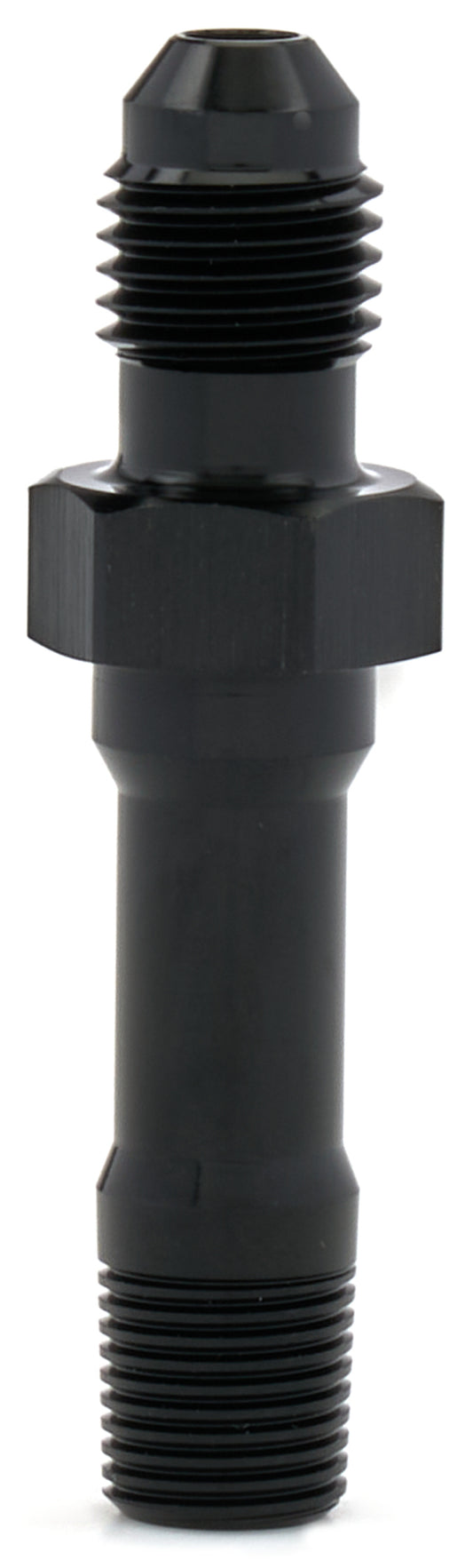 Allstar Performance Fitting - Adapter - Straight - 4 AN Male to 1/8 in NPT Male - Aluminum - Black Anodized - Each