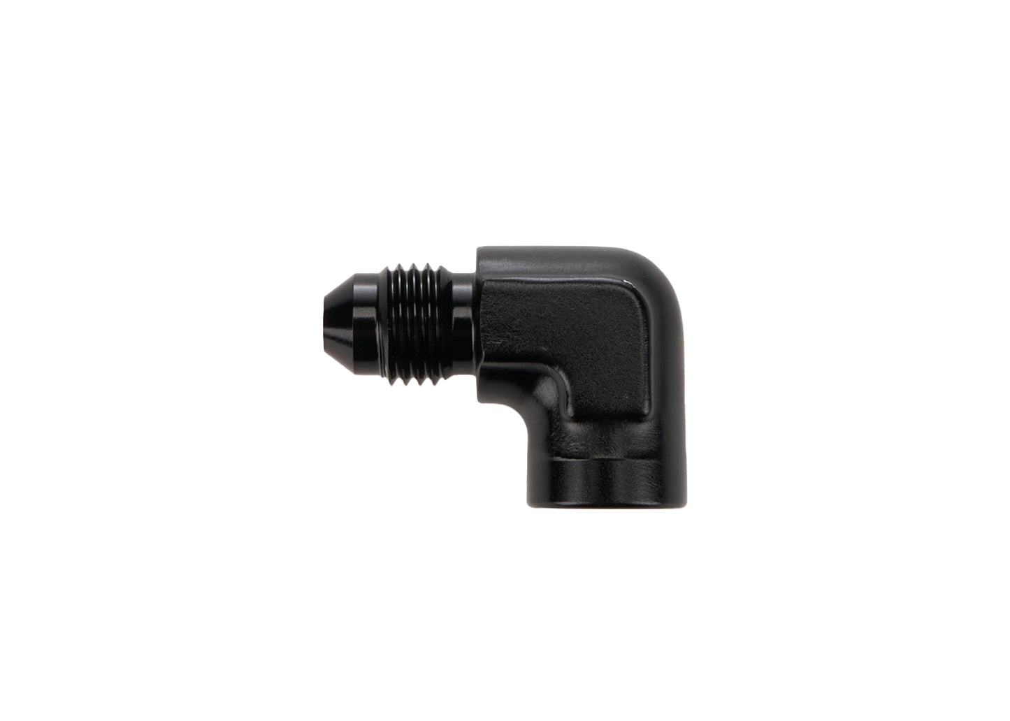 Allstar Performance Fitting - Adapter - 90 Degree - 4 AN Male to 1/8 in NPT Female - Aluminum - Black Anodized - Each