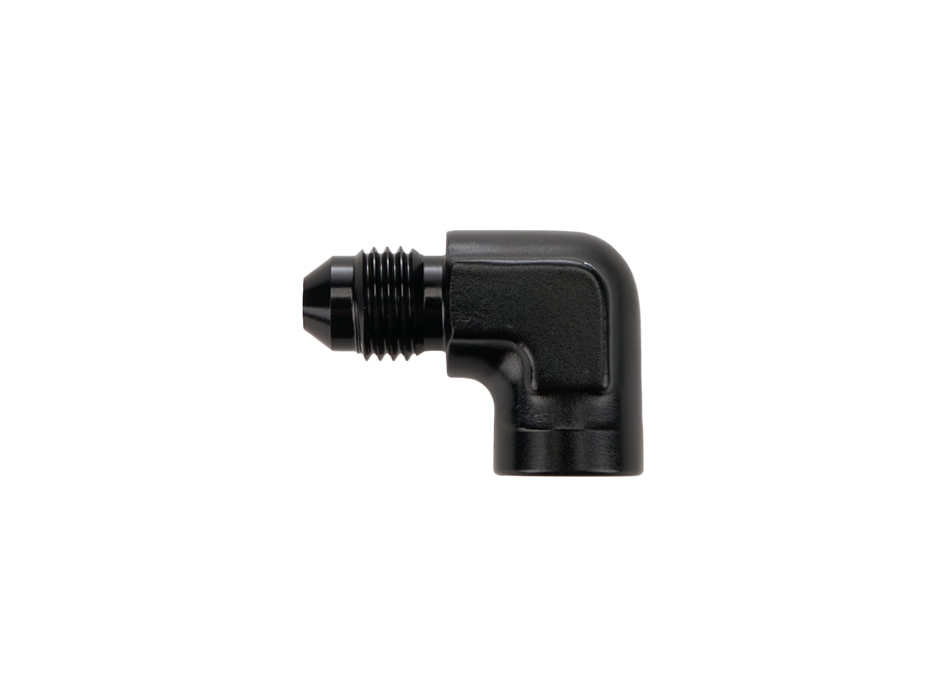 Allstar Performance Fitting - Adapter - 90 Degree - 4 AN Male to 1/8 in NPT Female - Aluminum - Black Anodized - Each