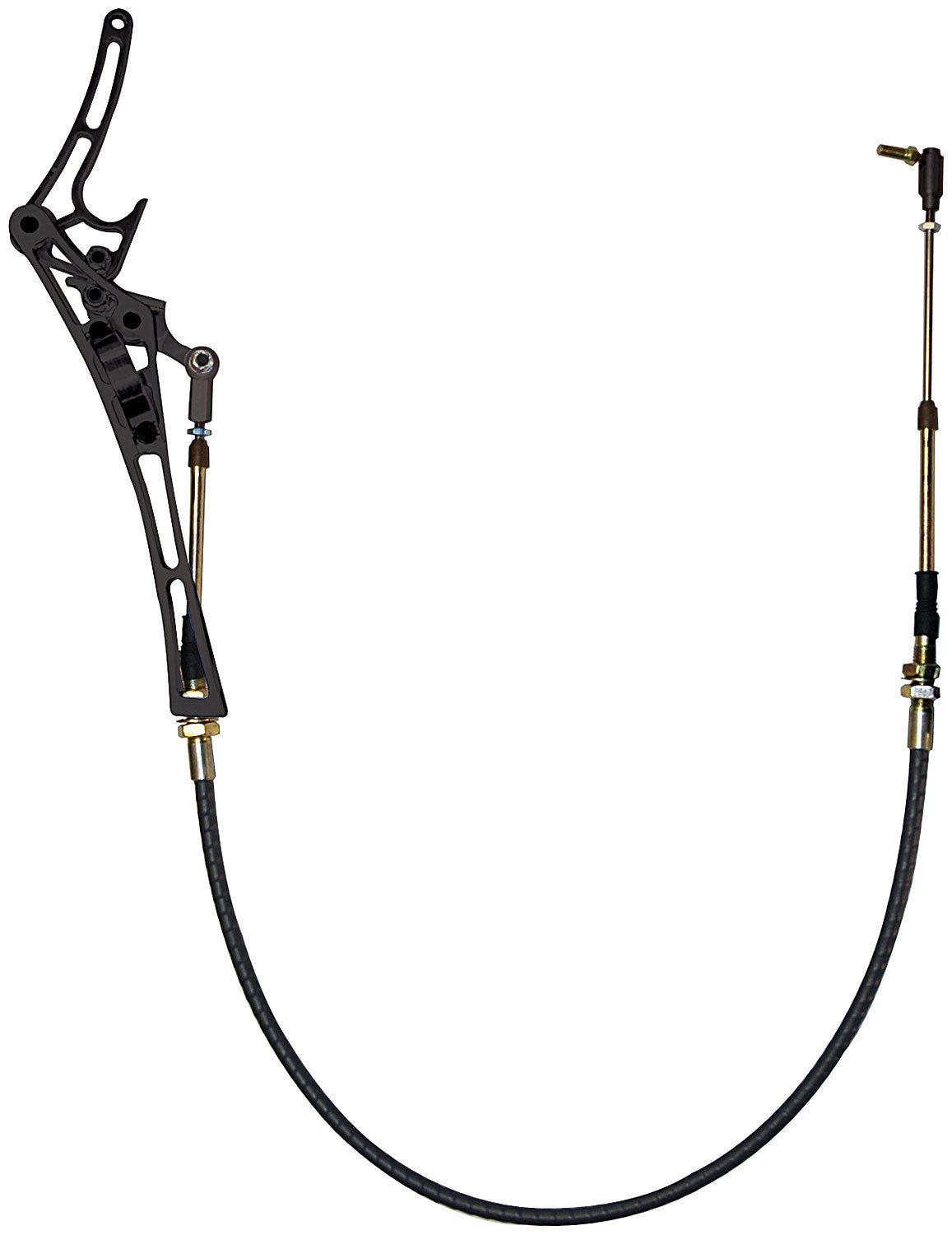 Allstar Performance Shifter Assembly - Positive Camlock - Locking - Cable - Frame Mount - Aluminum - Black Anodized -