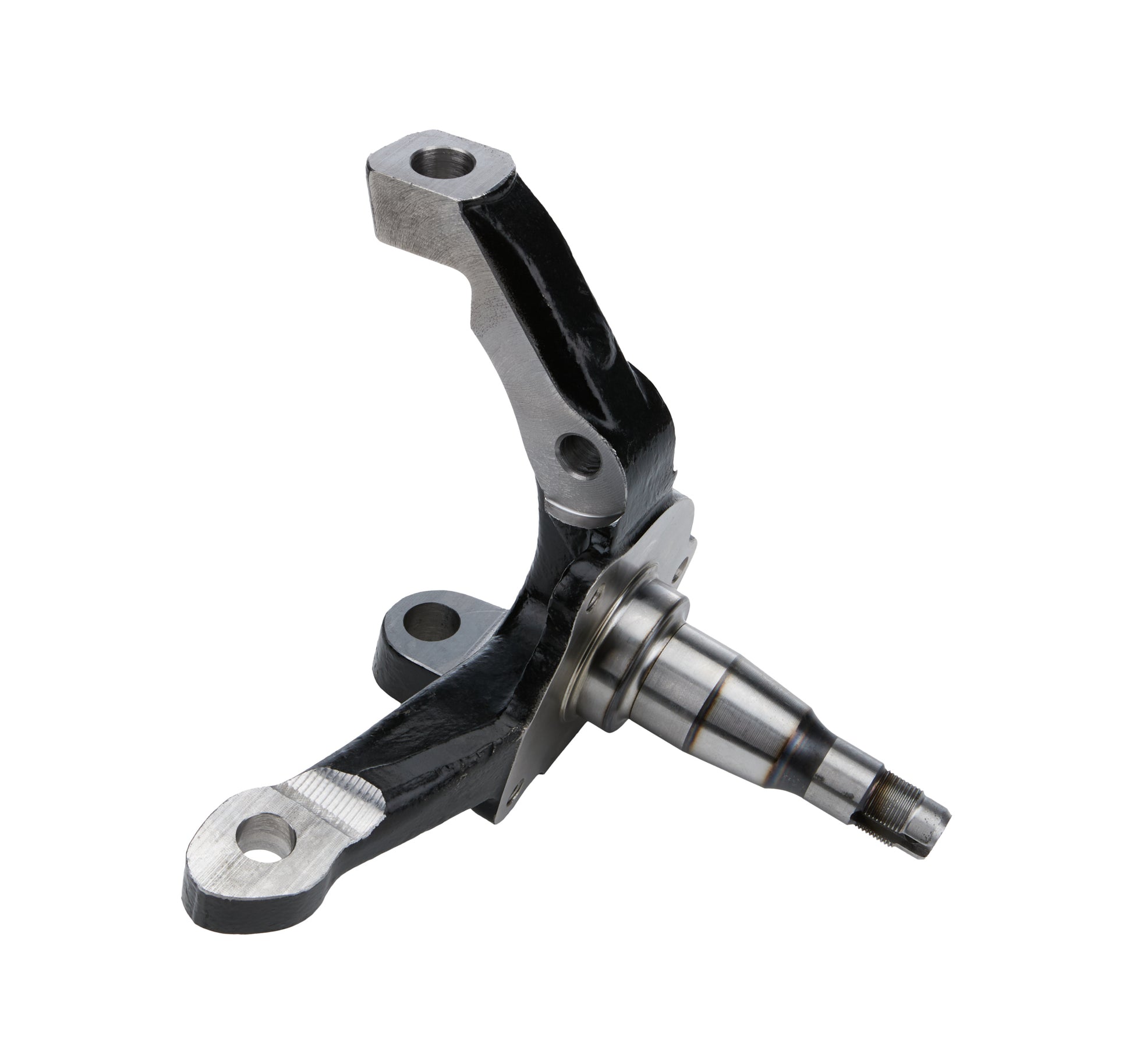 Allstar Performance Spindle - Stock Pin Height - 8 Degree - 1.5 in Taper - Driver Side - Forged Steel - Black Paint -