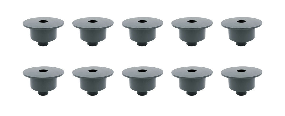 Allstar Performance Spring Cup - Upper - Oversize - 5-1/2 in OD Spring - Steel - Black Powder Coat - Universal - Set