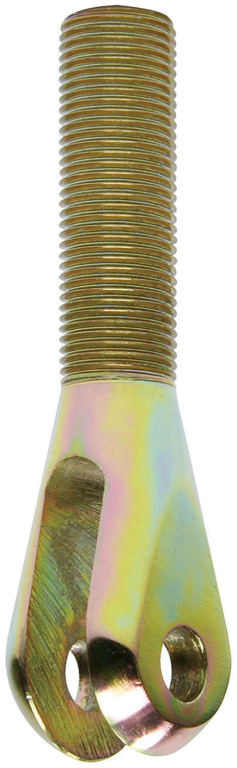 Allstar Performance Rod End - Clevis - 3/8 in Bore - 5/8-18 in Right Hand Male Thread - 3/8 in Slot - Steel - Cadmium