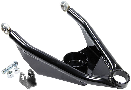Allstar Performance Control Arm - Tubular - Round Tube - 3/4 in Rod End - Driver Side - Lower - Press-In Ball Joint -