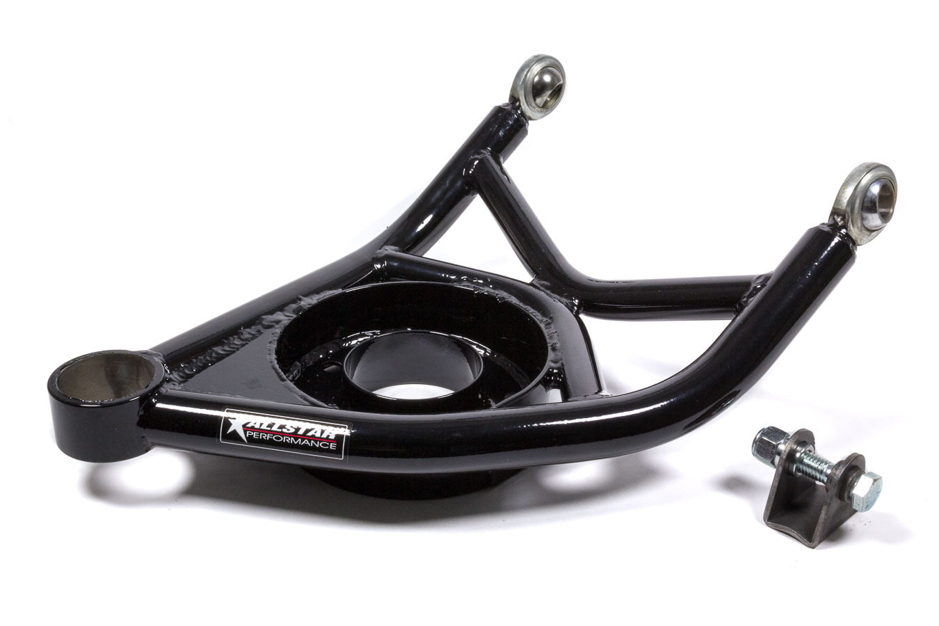 Allstar Performance Control Arm - Tubular - Passenger Side - Lower - Press-In Ball Joint - Steel - Black Powder Coat -