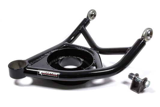 Allstar Performance Control Arm - Tubular - Passenger Side - Lower - Press-In Ball Joint - Steel - Black Powder Coat -
