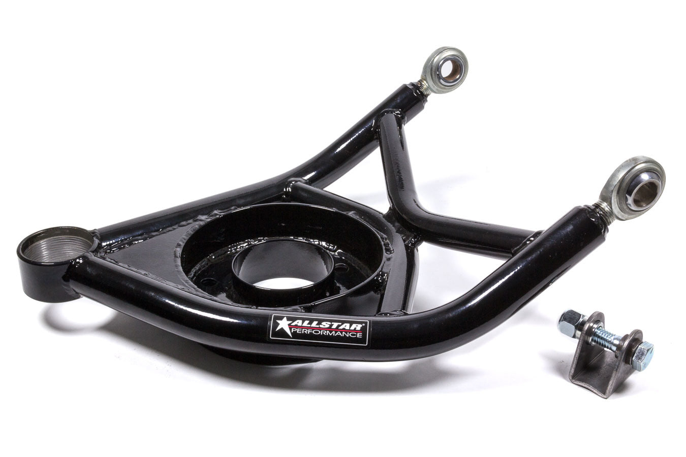 Allstar Performance Control Arm - Tubular - Passenger Side - Lower - Screw-In Ball Joint - Steel - Black Powder Coat -