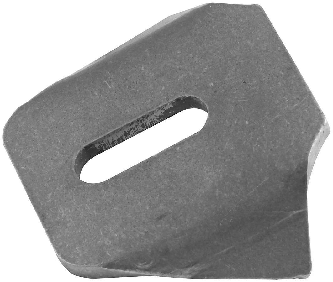 Allstar Performance Chassis Tab - Body Brace - Radius - Gusseted - 1/4 in Bore - 3/4 in Slot - 0.125 in Thick - Steel