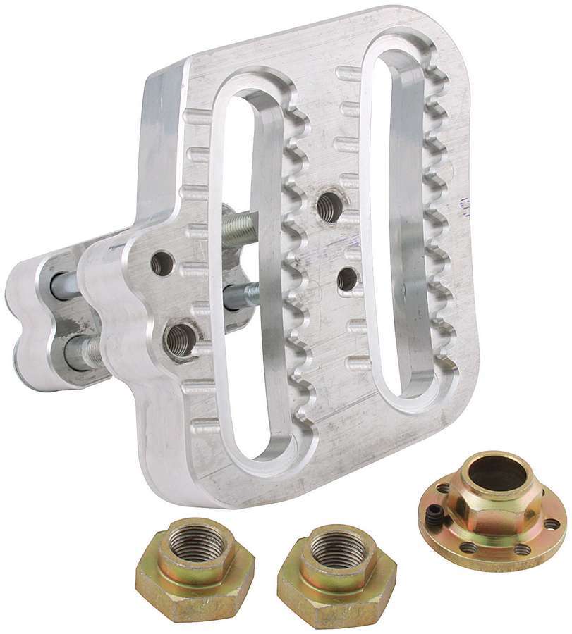 Allstar Performance Panhard Bar Bracket - Frame Mount - Clamp-On - Adjustable - Aluminum - Natural - 2 in Square