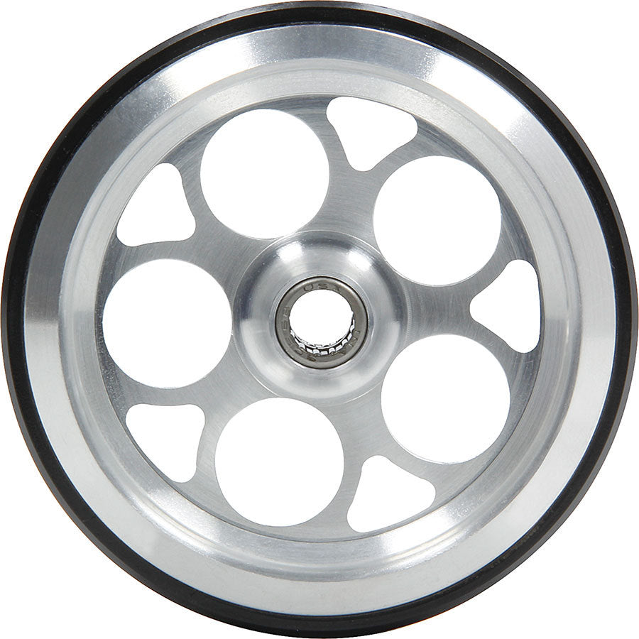 Allstar Performance Wheelie Bar Wheel - 5 Hole - 3/8 in Hole - Bearing Included - Aluminum / Polyurethane - Each