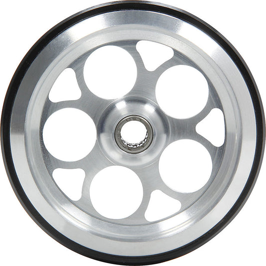 Allstar Performance Wheelie Bar Wheel - 5 Hole - 3/8 in Hole - Bearing Included - Aluminum / Polyurethane - Each