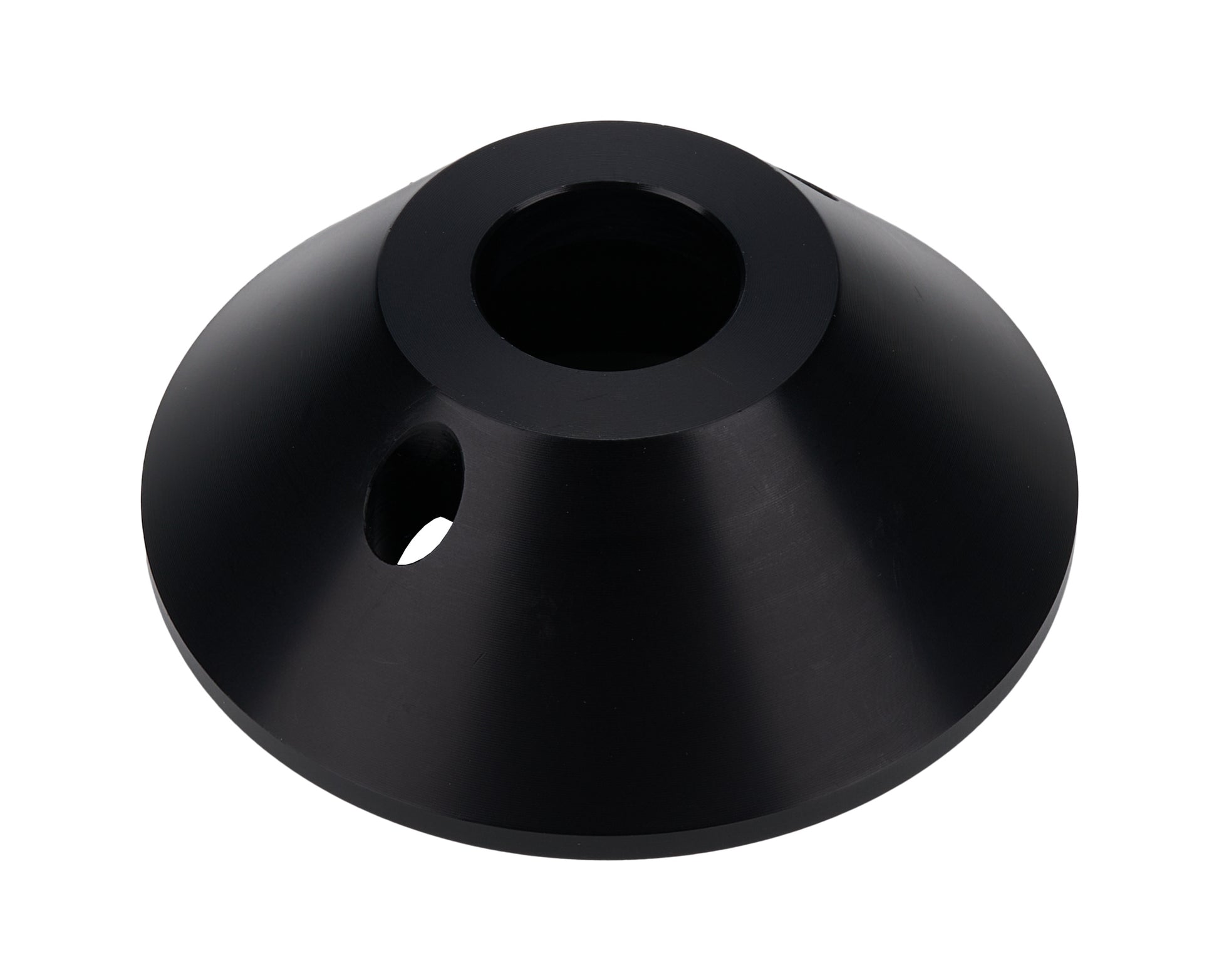 Allstar Performance Coil-Over Spring Seat - 2.5 in ID Spring - 7/8 in Center Hole - Aluminum - Black Anodized - Each
