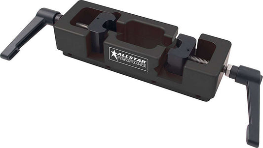 Allstar Performance Shock Work Station - Holds Shock Bodies / Shafts - Aluminum / Steel - Black Anodized / Natural -