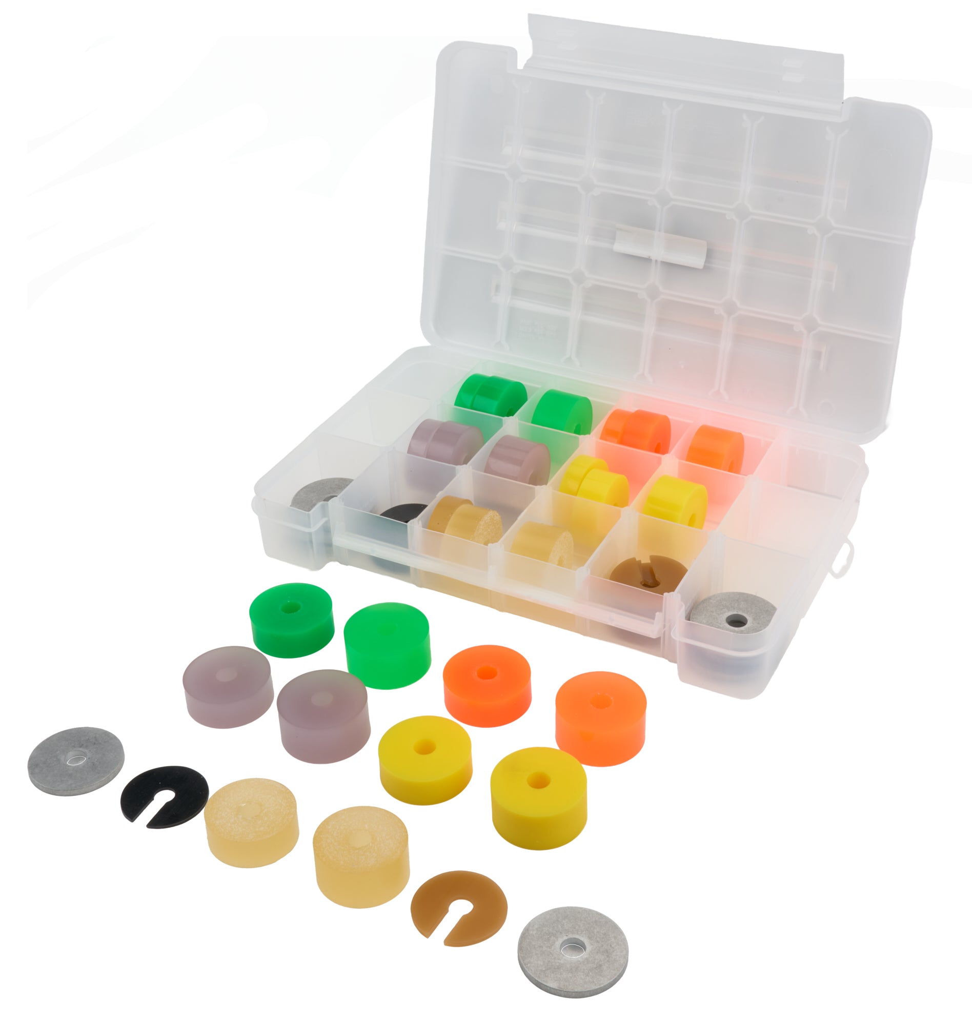Allstar Performance Bump Stop - Pucks / Backing Washers / Shims Included - Carry Case - Kit