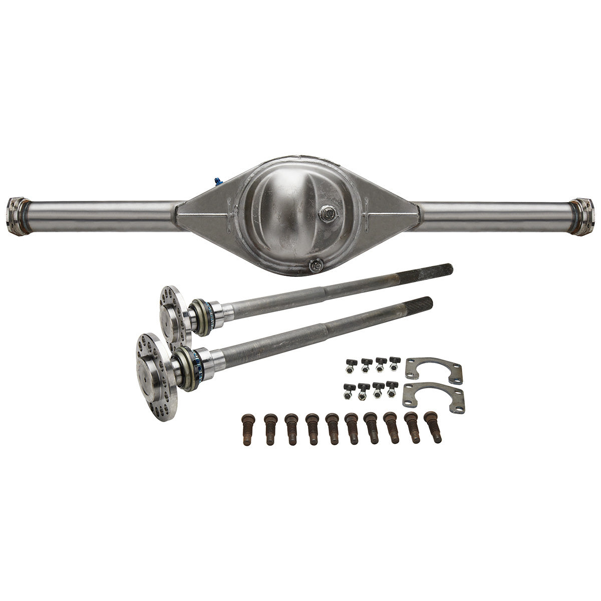 Allstar Performance Rear Axle Housing - Ford 9 in - 58 in Wide - Offset - 5 x 4.5 / 5 x 4.75 - 3 in Tubes - Solid