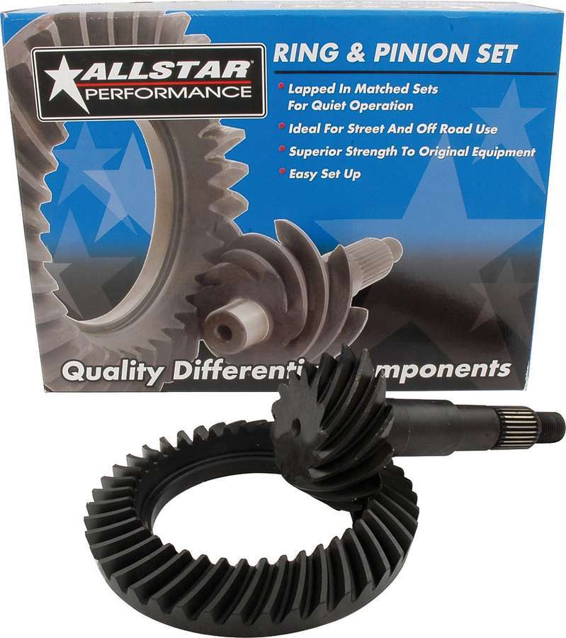 Allstar Performance Ring and Pinion - 4.10 Ratio - 30 Spline Pinion - 8.5 in - GM 10-Bolt - Kit
