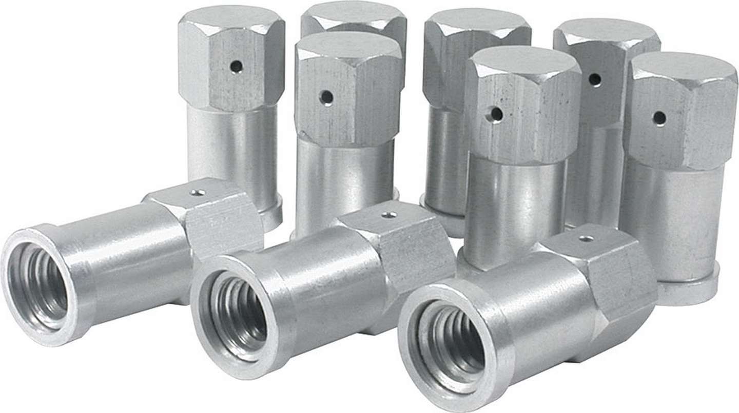 Allstar Performance Nut - 3/8-16 in Thread - Aluminum - Clear Anodized - Allstar Quick Change Gear Covers - Set of 50