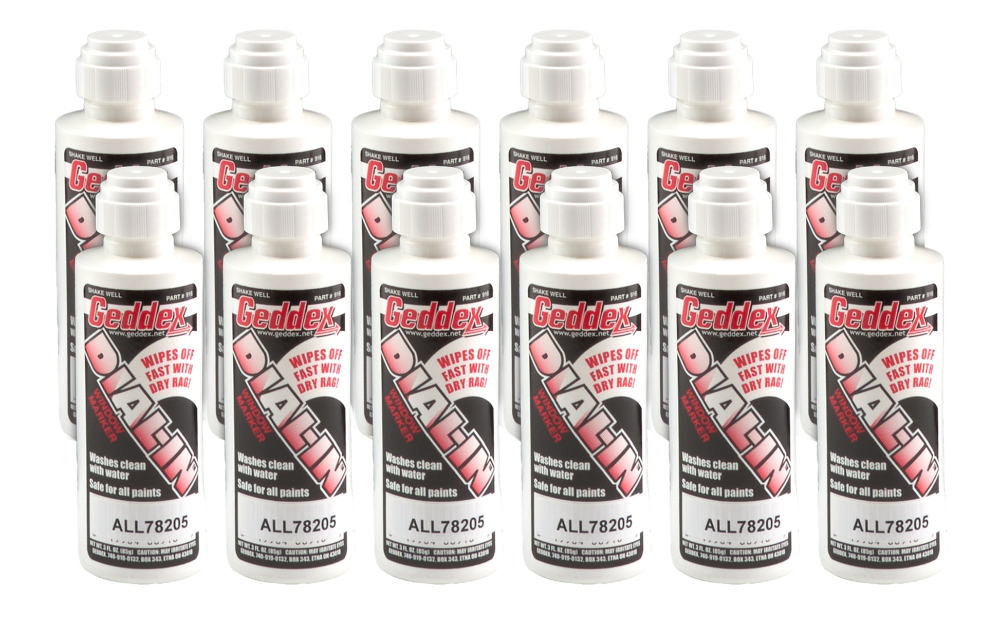 Allstar Performance Dial-In Marker - Window - White - Safe on Glass / Polycarbonate / Rubber - 3 oz Bottle /