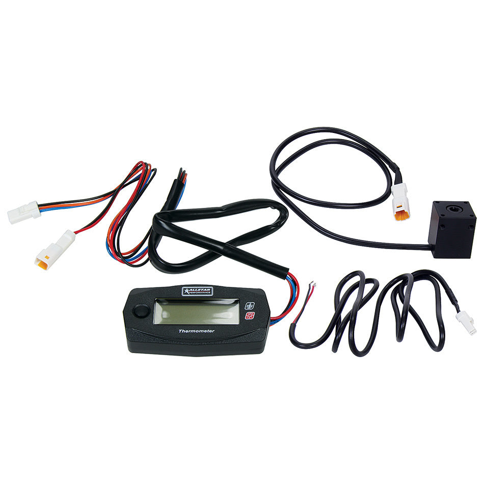 Allstar Performance Tire Temperature Gauge - Digital - 300 Degrees Fahrenheit - Harness / Sensor - Kit