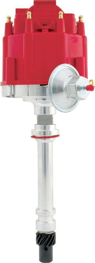 Allstar Performance Distributor - HEI Performance - Magnetic Pickup - Vacuum Advance - HEI Style Terminal - Red -