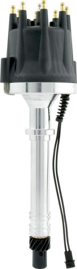 Allstar Performance Distributor - Race - Magnetic Pickup - Mechanical Advance - HEI Style Terminal - Black - Chevy V8