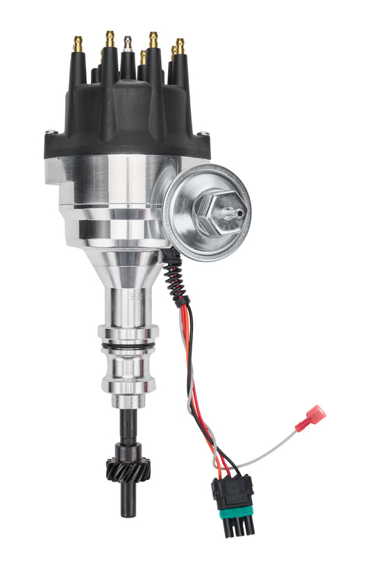 Allstar Performance Distributor - Magnetic Pickup - Vacuum Advance - HEI Style Terminal - Rev Limiter - Black - Small