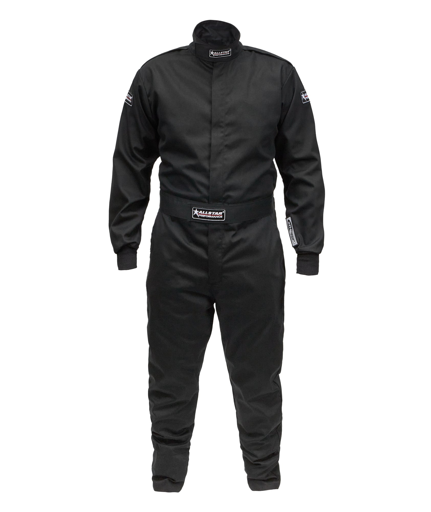 Allstar Performance Driving Suit - 1-Piece - SFI 3.2A/1 - Single Layer - Fire Retardant Cotton - Black - 3X-Large - Each