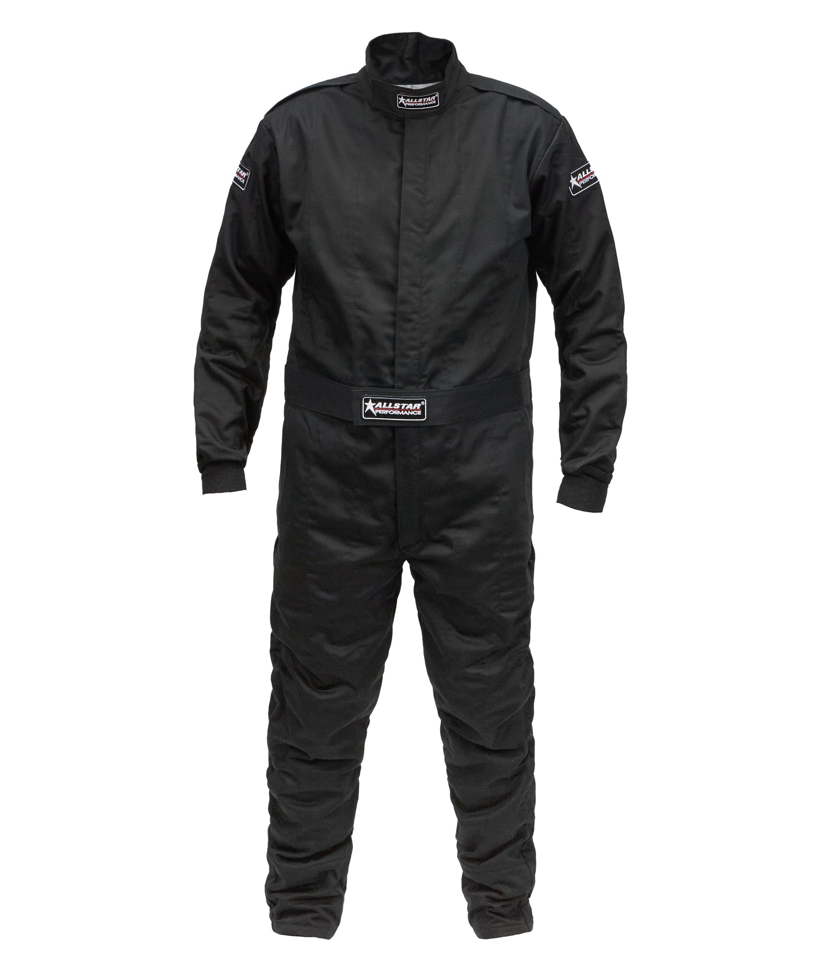 Allstar Performance Driving Suit - 1-Piece - SFI 3.2A/5 - Multi-Layer - Aramid / Fire Retardant Cotton - Black - Small