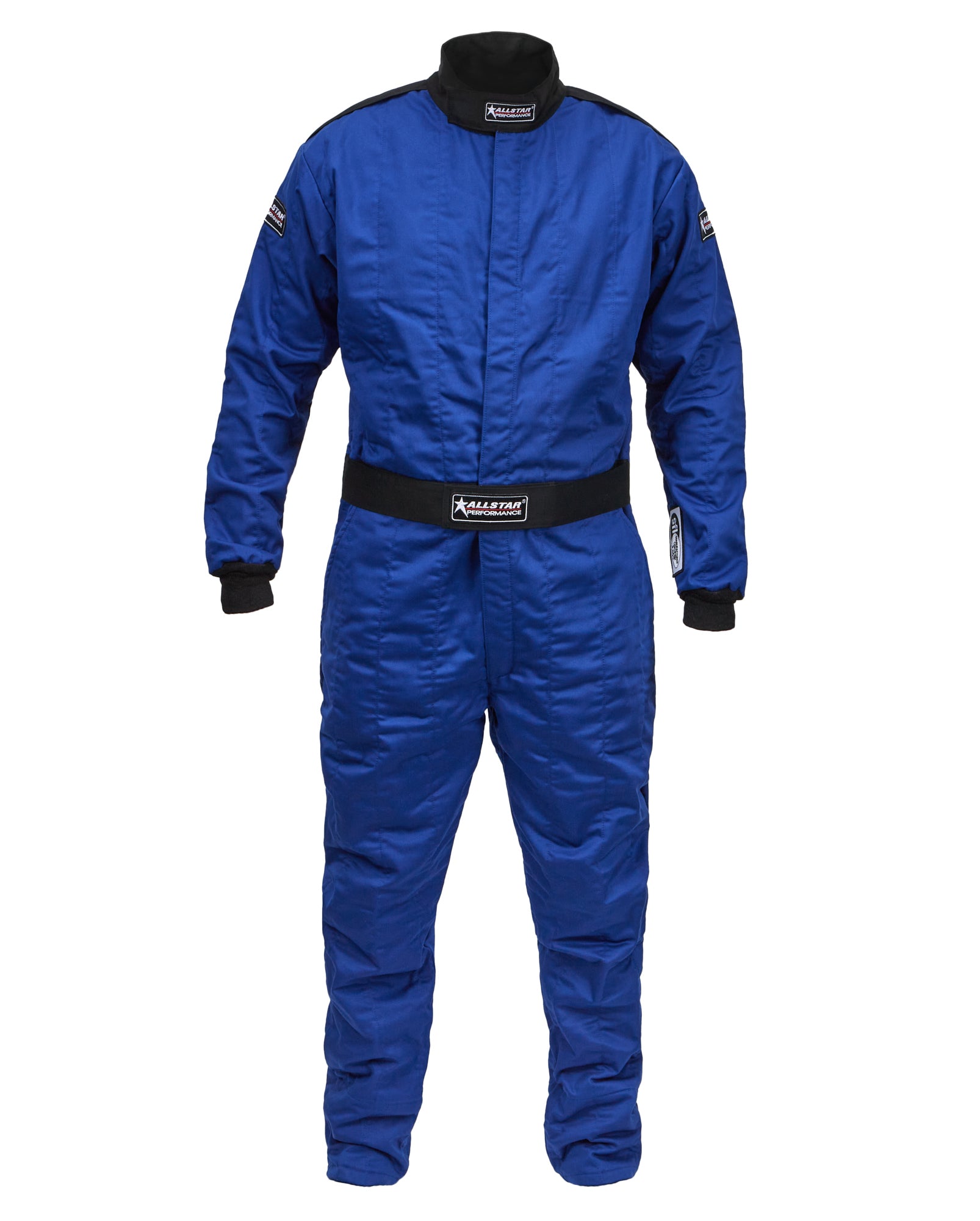 Allstar Performance Driving Suit - 1-Piece - SFI 3.2A/5 - Multi-Layer - Aramid / Fire Retardant Cotton - Blue - Large