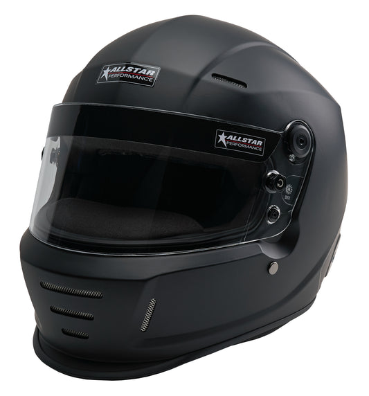Allstar Performance Helmet - Series 40 - Snell SA2025 - Head and Neck Support Ready - Flat Black - Medium - Each