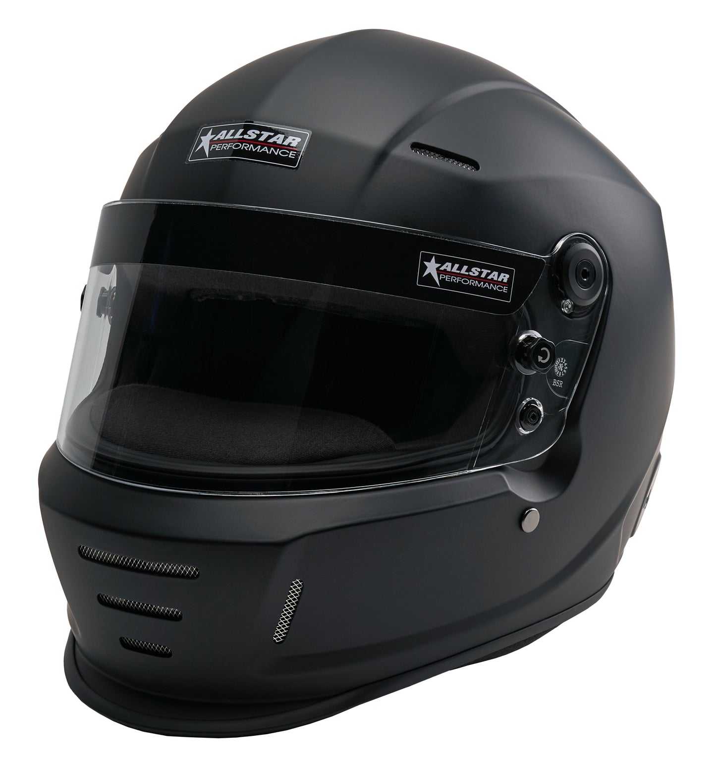 Allstar Performance Helmet - Series 40 - Snell SA2025 - Head and Neck Support Ready - Flat Black - Large - Each