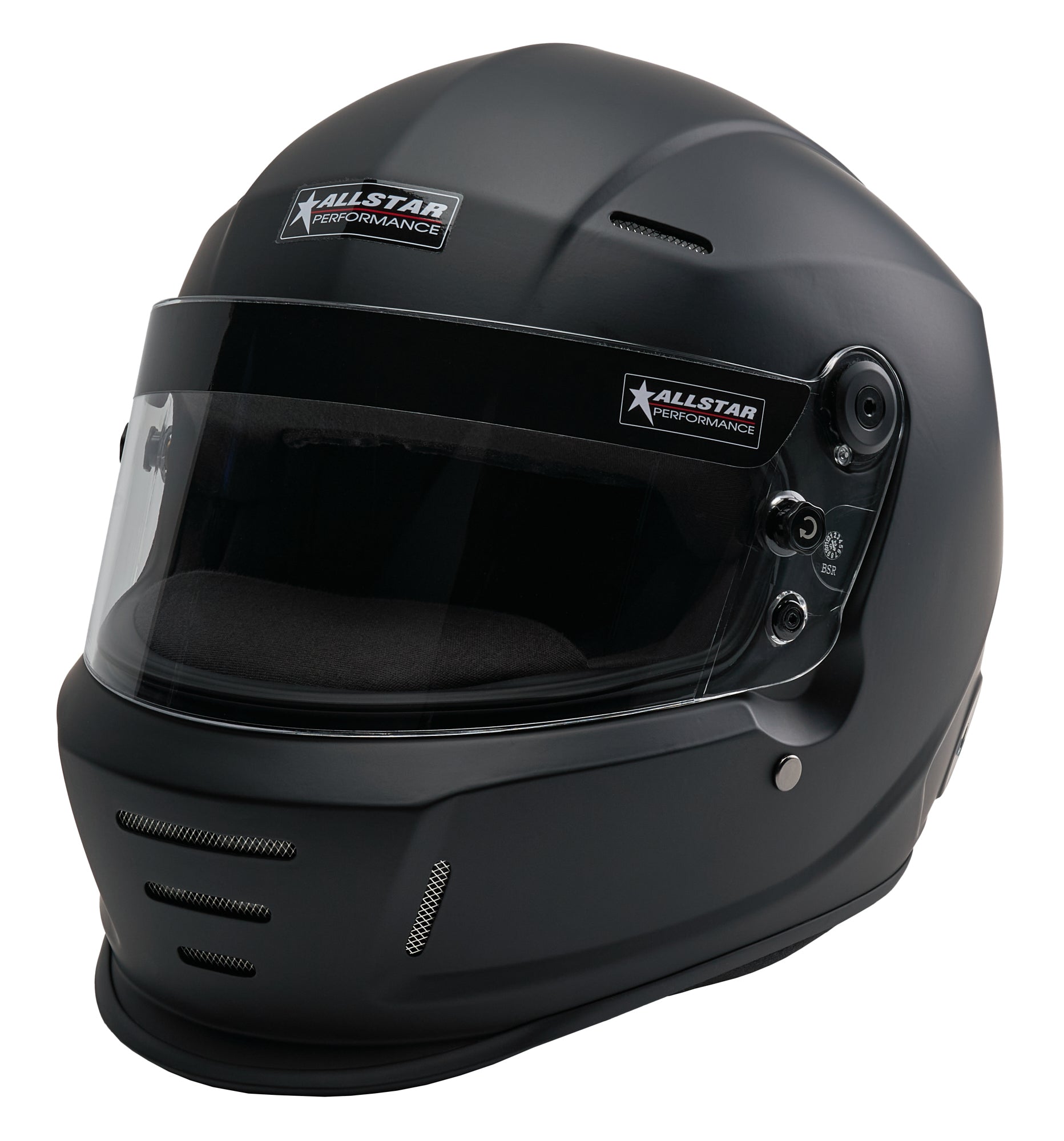 Allstar Performance Helmet - Series 40 - Snell SA2025 - Head and Neck Support Ready - Flat Black - Large - Each