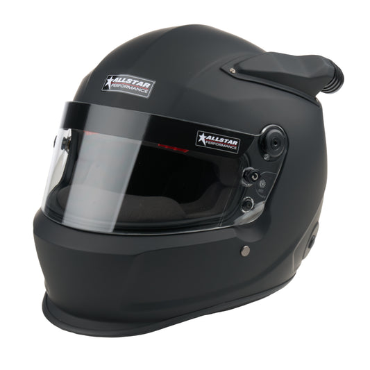 Allstar Performance Helmet - Series 50 - Mid-Air - Snell SA2025 - Head and Neck Support Ready - Flat Black - Medium -