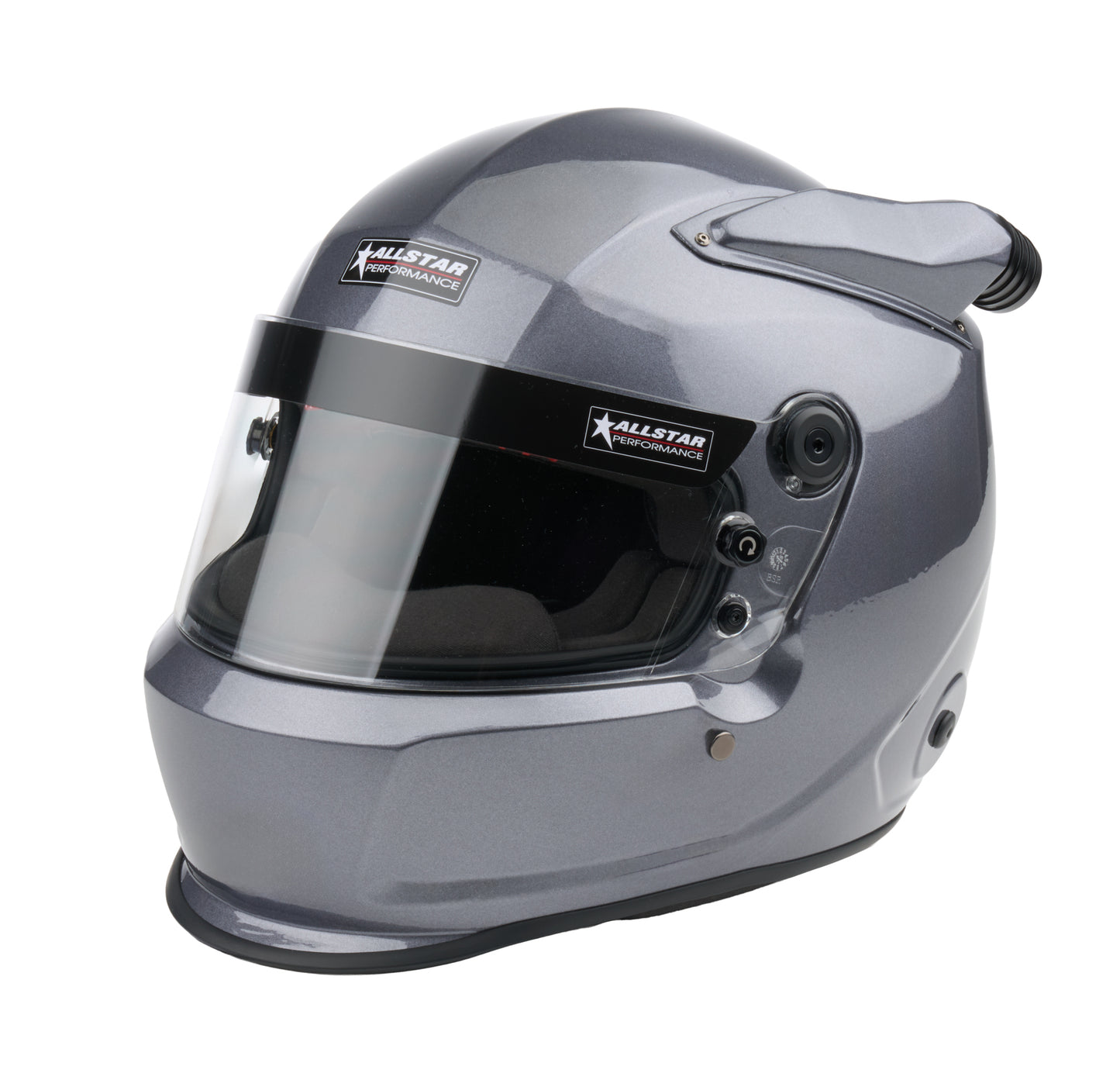 Allstar Performance Helmet - Series 50 - Mid-Air - Snell SA2025 - Head and Neck Support Ready - Gray - Medium - Each