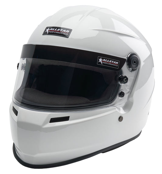 Allstar Performance Helmet - Series 60 - Snell SA2025 - Head and Neck Support Ready - White - Small - Each