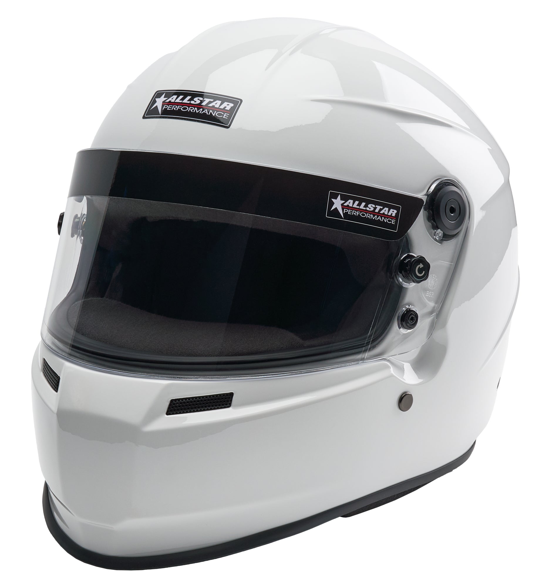 Allstar Performance Helmet - Series 60 - Snell SA2025 - Head and Neck Support Ready - White - 2X-Large - Each