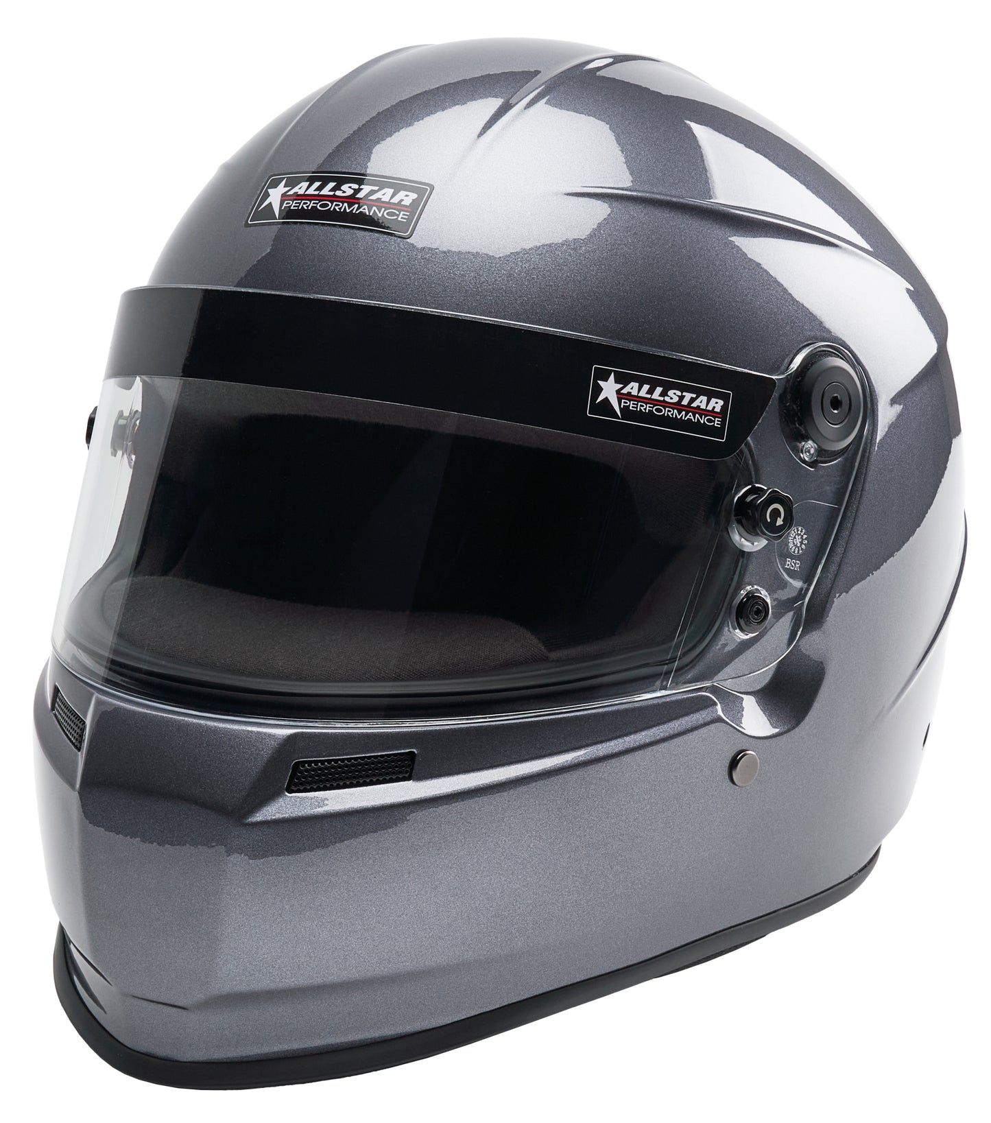 Allstar Performance Helmet - Series 60 - Snell SA2025 - Head and Neck Support Ready - Gray - Small - Each