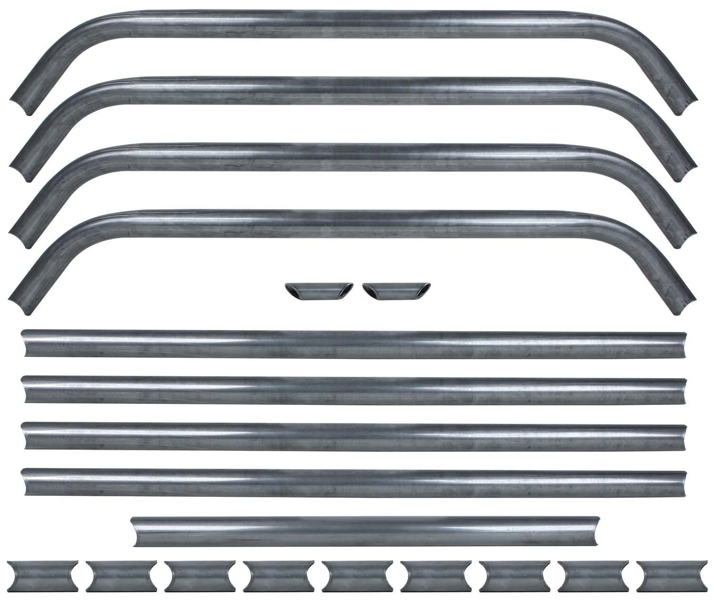 Allstar Performance Roll Cage - Strut Kit - Component Box - Steel - Natural - Deluxe Roll Cage - Kit
