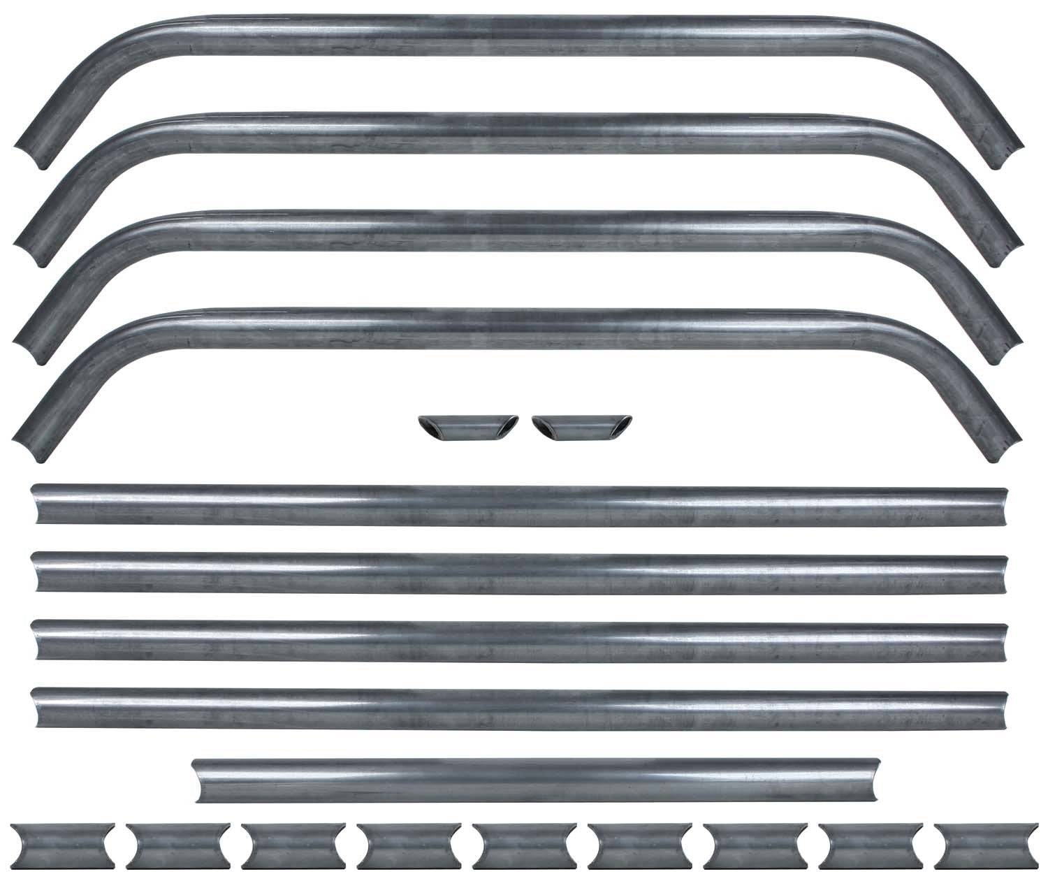 Allstar Performance Roll Cage - Strut Kit - Component Box - Steel - Natural - Deluxe Roll Cage - Kit