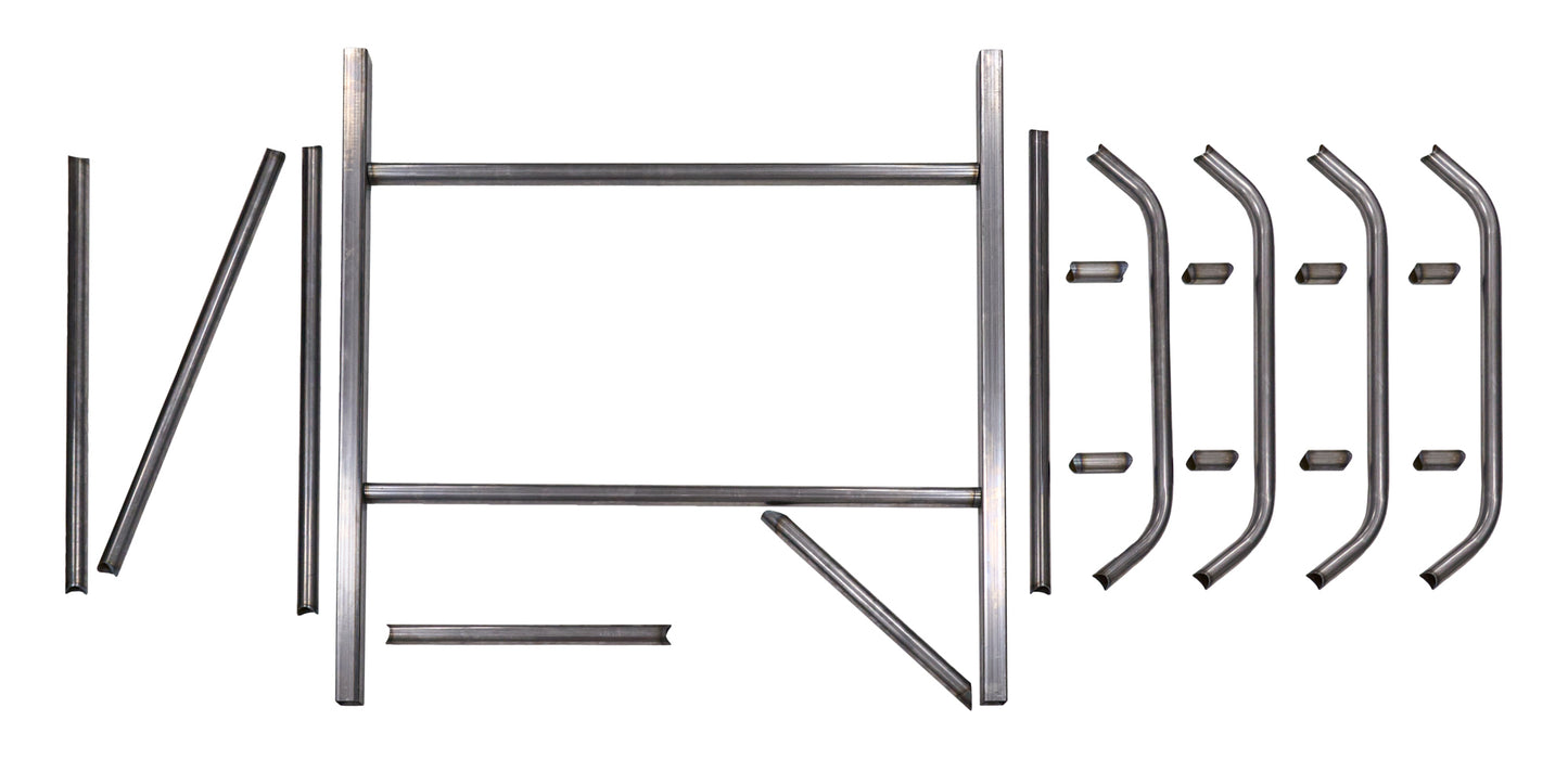 Allstar Performance Roll Cage - Strut Kit - Mini Enduro - Weld-On - 1.75 in Diameter - 0.095 in Wall - Steel - Natural