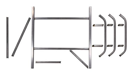 Allstar Performance Roll Cage - Strut Kit - Mini Enduro - Weld-On - 1.75 in Diameter - 0.095 in Wall - Steel - Natural